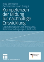 Kompetenzen Der Bildung F�r Nachhaltige Entwicklung: Operationalisierung, Messung, Rahmenbedingungen, Befunde 3531155296 Book Cover