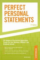 Peterson's Perfect Personal Statements 0768908450 Book Cover