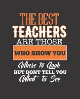 THE BEST TEACHERS ARE THOSE WHO SHOW YOU WHERE TO LOOK BUT DON'T TELL YOU WHAT TO SEE: College Ruled Lined Notebook | 120 Pages Perfect Funny Gift keepsake Journal, Diary 1671622316 Book Cover