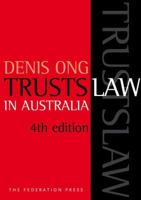Trusts Law in Australia 1862878765 Book Cover