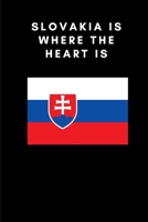 Slovakia is where the heart is: Country Flag A5 Notebook to write in with 120 pages 1698375263 Book Cover