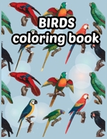 Birds coloring book: Beautiful Birds Designs, Bird Coloring, Great Coloring Book for Kids age 3-8 B08BW84J1H Book Cover
