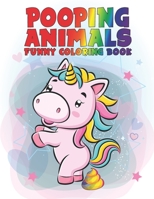Pooping Animals Funny Coloring Book: Funny Popping Animals Coloring Book & Popping Activity Book for Kids | Great Gift Idea for Kids B08ZW2KL14 Book Cover