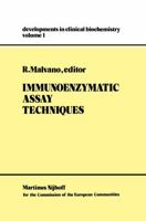 Immunoenzymatic Assay Techniques 9024723140 Book Cover