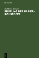 Prüfung der Papier-Rohstoffe 3112608070 Book Cover