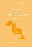 A Grammar of Biblical Aramaic: With an Index of Biblical Citations 3447052511 Book Cover