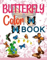 Butterfly Color Book: Adult Coloring Book Butterflies and Flowers null Book Cover