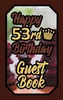Happy 53rd Birthday Guest Book: 53 Boardgames Celebration Message Logbook for Visitors Family and Friends to Write in Comments & Best Wishes Gift Log (Birth Day Guestbook) 1092720499 Book Cover