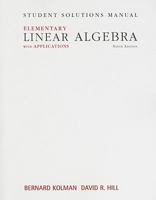 Student Solutions Manual for Elementary Linear Algebra with Applications 013229656X Book Cover
