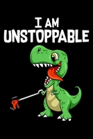 I Am Unstoppable: Cute T-Rex Blank Composition Notebook for Journaling & Writing (120 Lined Pages, 6" x 9") 1699346836 Book Cover