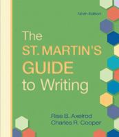 The St. Martin's Guide to Writing 0312697287 Book Cover