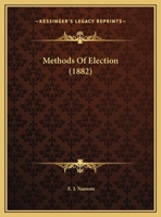 Methods Of Election 1104901293 Book Cover