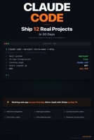 Claude Code - Ship 12 Real Projects in 30 Days: The Hands-On System for Vibe Coding & AI Agents B0GTDZRQCH Book Cover