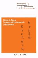 Computational analysis of Mandarin (ISR, Interdisciplinary systems research) 3764311142 Book Cover