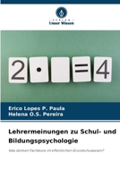 Lehrermeinungen zu Schul- und Bildungspsychologie 6209139493 Book Cover
