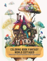 Coloring Book Fantasy World Cottages: Delve Into The Mystical World Of Fairy Homes B0C5KNDMNZ Book Cover