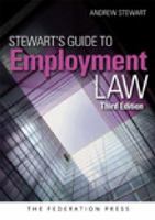 Stewart's Guide to Employment Law 1862876711 Book Cover