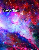 Sketch Book: Notebook for Drawing, Writing, Painting, Sketching or Doodling, 110 Pages, 8.5x11 (Premium Galaxy Cover) 1655125834 Book Cover