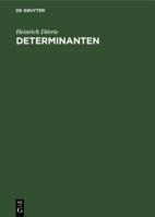 Determinanten (German Edition) 348677283X Book Cover