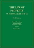 The Law of Property: An Introductory Survey 0314285490 Book Cover