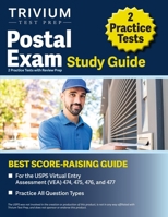 Postal Exam Study Guide: 2 Practice Tests with Review Prep for the USPS Virtual Entry Assessment (VEA) 474, 475, 476, and 477 163798281X Book Cover