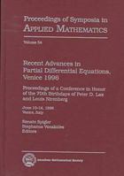 Recent Advances in Partial Differential Equations, Venice 1996: Proceedings of a Conference in Honor of the 70th Birthdays of Peter D. Lax and Louis Nirenberg ... of Symposia in Applied Mathematics) 0821806572 Book Cover