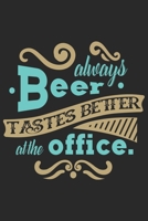 Always beer tastes better at the office: Beer taste logbook for beer lovers | Beer Notebook | Craft Beer Lovers Gifts 1676374671 Book Cover