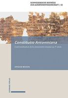 Constitutio Antoniniana: L'universalisation de la citoyennete romaine au 3e siecle 3796541860 Book Cover