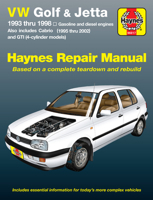 VW Golf & Jetta 1993 thru 1998 (Haynes Repair Manual) 1563927128 Book Cover