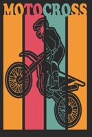 Motocross Biker Road Retro Vintage 60s 70s Silhouette Journal. Sunset Motorcycle Biker Racing Old School Book 1677820322 Book Cover
