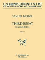 Third Essay: For Orchestra Full Score (G. Schirmer's Edition of Scores of Orchestral Works and Cham) 0793509343 Book Cover