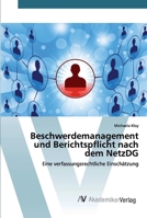 Beschwerdemanagement und Berichtspflicht nach dem NetzDG 6202229403 Book Cover