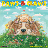 2026 Paws & Claws by Gary Patterson 12 x 12 Wall 1549252348 Book Cover