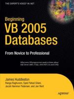 Beginning VB 2005 Databases: From Novice to Professional 1590598105 Book Cover