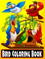 Bird Colouring Book: 60 Hand Drawn 8.5X11 Size Giant Full Page Jumbo Bird Colouring Drawing Collection for Kids Children Toddler Boys and Girls 1671387066 Book Cover