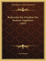 Recherches Sur L'Analyse Des Sections Angulaires 1141756765 Book Cover