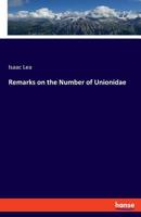 Remarks on the Number of Unionidae 3337804098 Book Cover