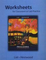 Worksheets for Classroom and Lab Practice for Prealgebra: An Integrated Approach 0321541650 Book Cover