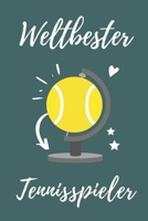WELTBESTER TENNISSPIELER: A4 Notizbuch 52 WOCHEN KALENDER Geschenkidee für Tennis Spieler | schönes Geschenk für Sportler Tennistrainer | Geburtstag | Trainingsbuch | Taschenbuch (German Edition) 1713210150 Book Cover