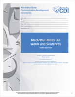 MacArthur-Bates Communicative Development Inventories (CDI) Words and Sentences Forms: 16–30 Months 1681257033 Book Cover