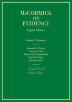 McCormick's Evidence (Hornbooks) 168467476X Book Cover