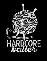 Hardcore Baller Knitting Graph Paper 2:3: 8.5" x 11" Book 200 Pages for Knitted Design Projects 1090942176 Book Cover