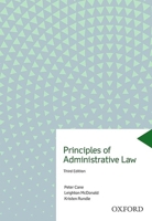 Principles Of Administrative Law: Legal Regulation Of Governance 019030524X Book Cover