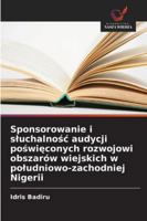 Sponsorowanie i sluchalnosc audycji poswieconych rozwojowi obszarów wiejskich w poludniowo-zachodniej Nigerii (Polish Edition) 6208875854 Book Cover