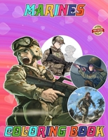 U.S. Marines Coloring Book: NEW EDITION - Oorah! American Soldiers In Military Action & Combat Scenes – Patriotic Coloring B0CNKHTQDX Book Cover