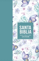 Biblia RVR 1960 Letra Grande Tamaño Manual Símil Piel Turquesa Claro(Bible RVR 1960 Large Print Handsize LeatherLike Butterfly Light Turquoise (Spanish Edition) 8418853247 Book Cover