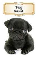 Pug Notebook: Puppy - Composition Book 150 pages 6 x 9 in. - 5x5mm Graph Paper - Writing Notebook - Grid Paper - Soft Cover - Drawing 1694913309 Book Cover