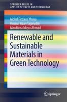 Renewable and Sustainable Materials in Green Technology 3319751204 Book Cover