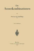 Die Arzneikombinationen 3642895980 Book Cover