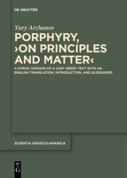 Porphyry, >On Principles and Matter 3111274667 Book Cover